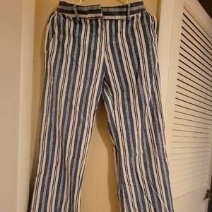 Michael Kors straight flare stripe pants
